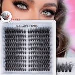 Gene false  smocuri Russian Eyelash Volume 40D de D /0,15 /7-13mm - 180 smocuri BLUE-180